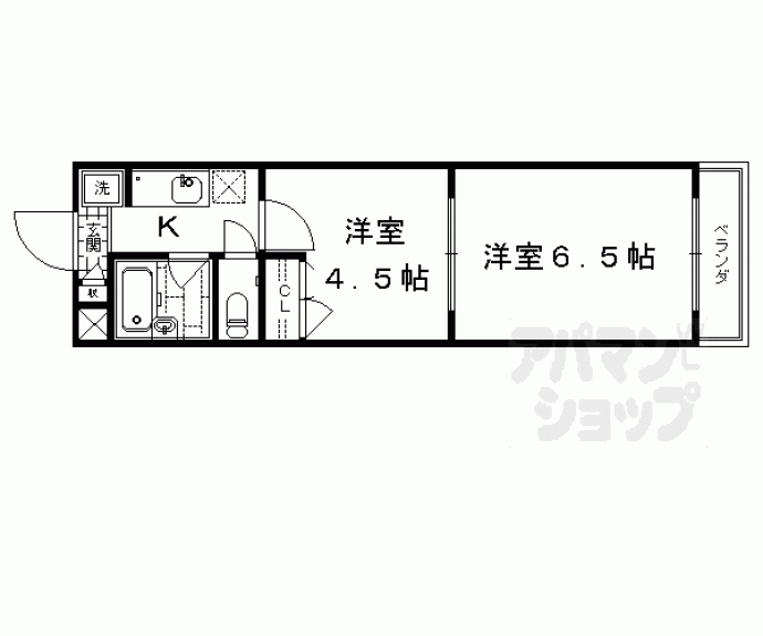 【エレガンス東寺】間取