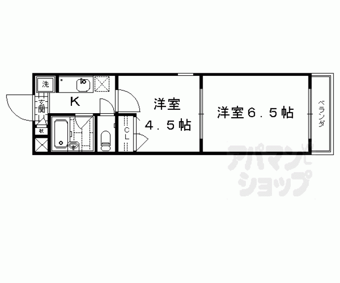 【エレガンス東寺】間取