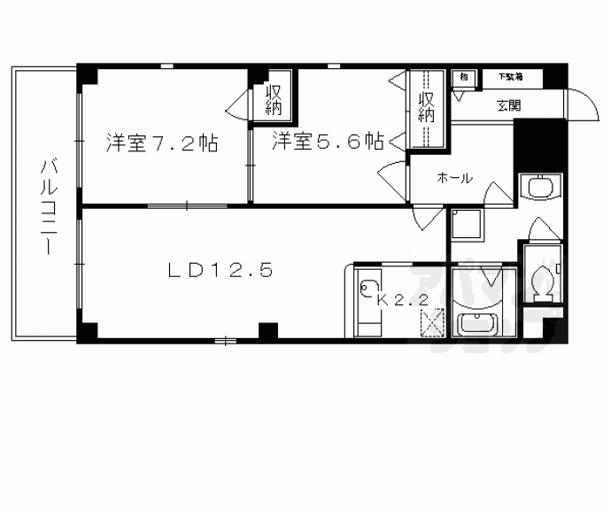 【ブルック御池】間取