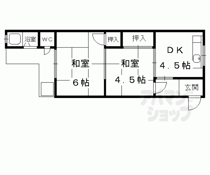 【イースト東福寺】間取