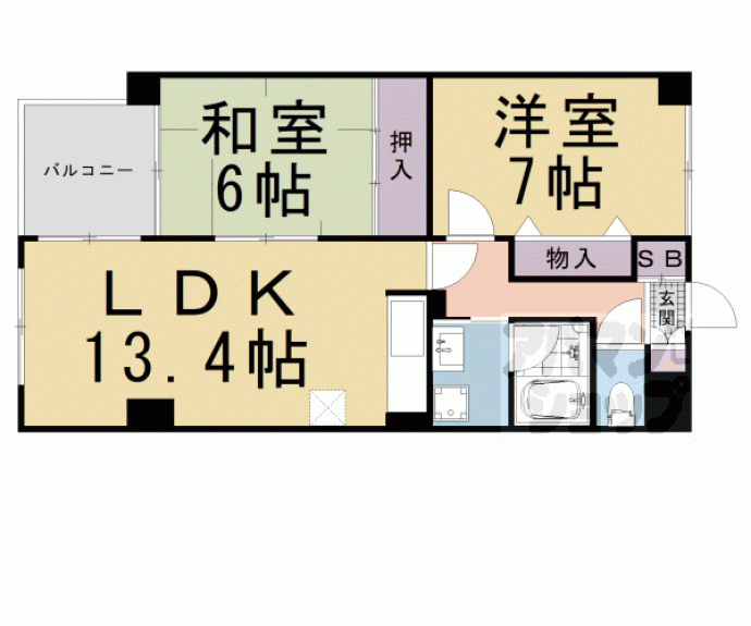 【メゾンパーマネンス】間取