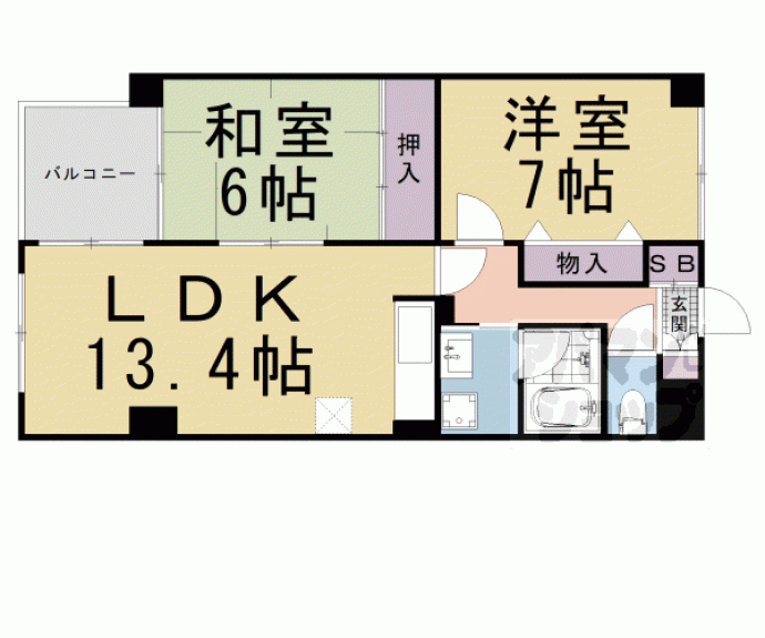 【メゾンパーマネンス】間取