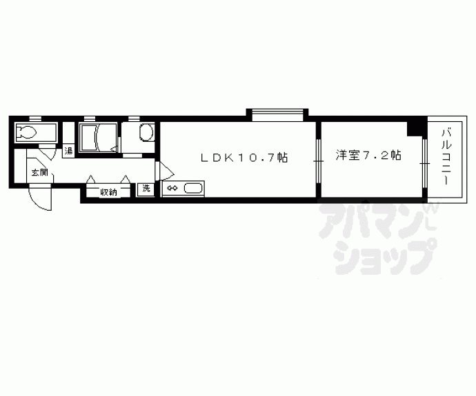 【アヴィ四条】間取