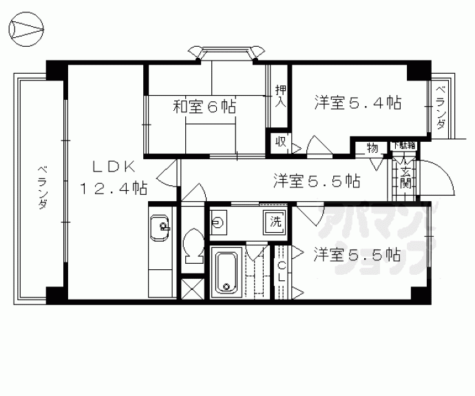 【スリーメープル】間取
