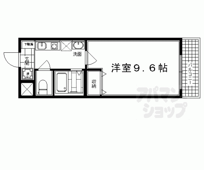 【ラジョーネ四条】間取