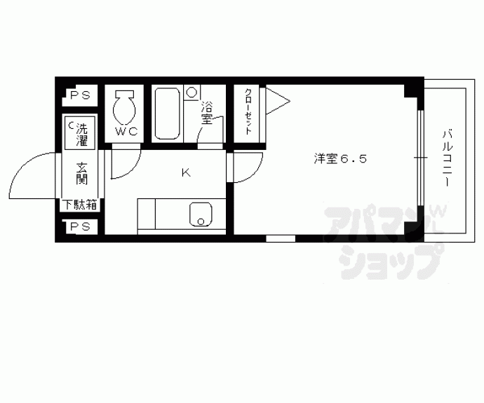 【シェドゥーブル等持寺】間取