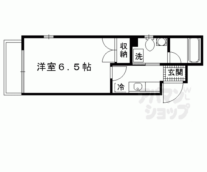 【七条西大路メゾン】間取