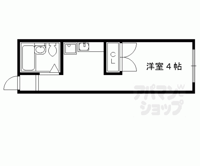 【シルクテラス五条】間取