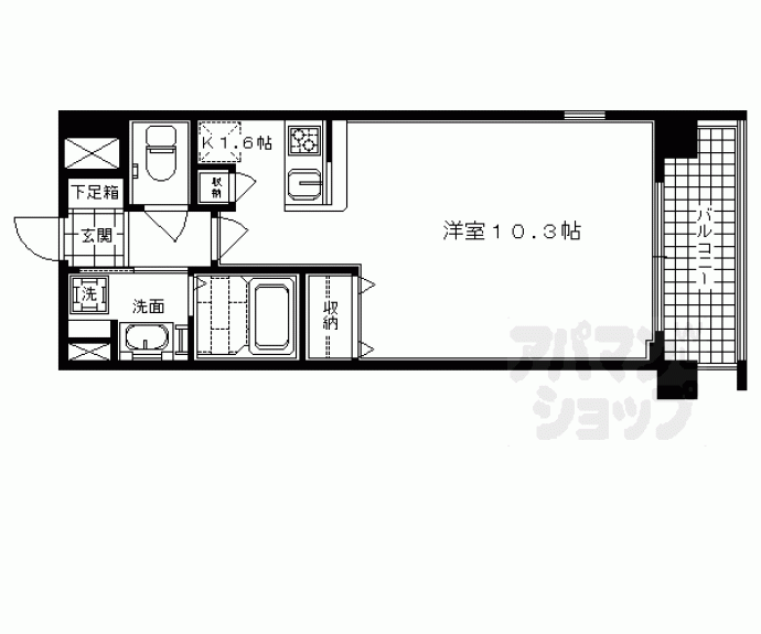【エイペックス京都室町】間取