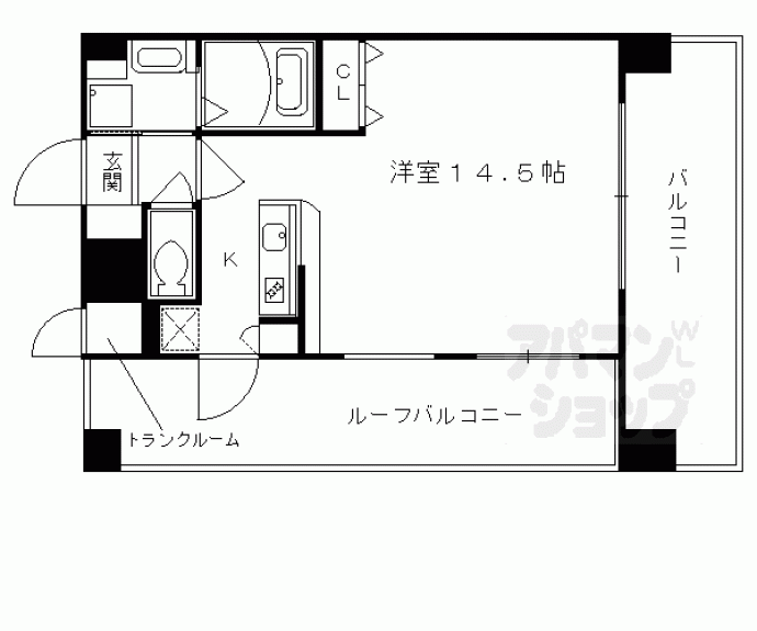 【エイペックス京都室町】間取