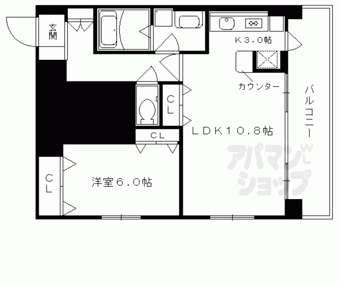 【エイペックス京都室町】間取