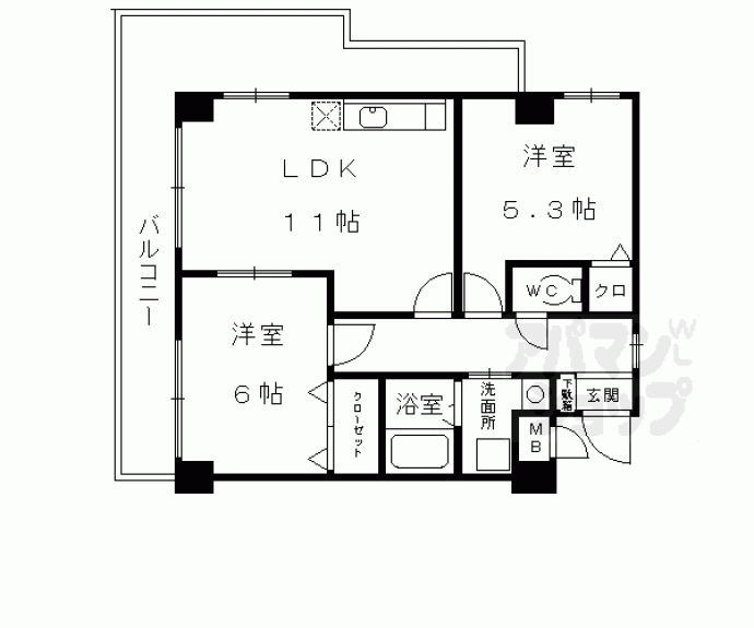 【ヴェルドミール】間取