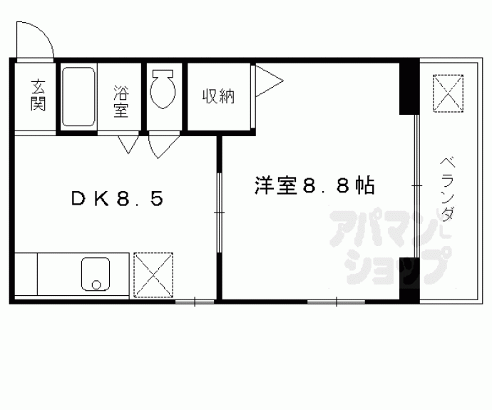 【エスポワール田中２番館】間取
