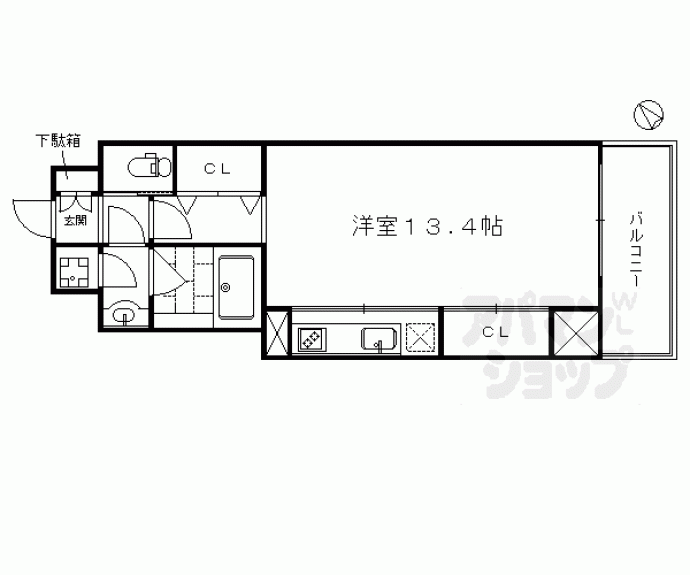 【Ｇｒａｎｄ　Ｅ’ｔｅｒｎａ京都】間取