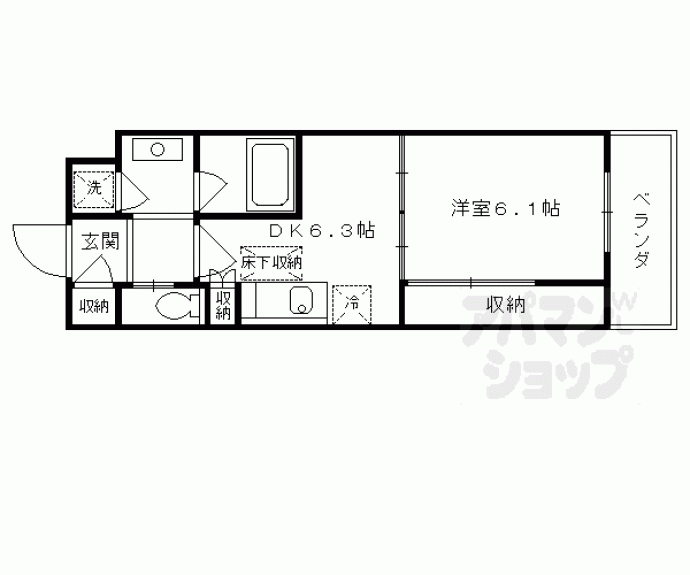 【Ｇｒａｎｄ　Ｅ’ｔｅｒｎａ京都】間取