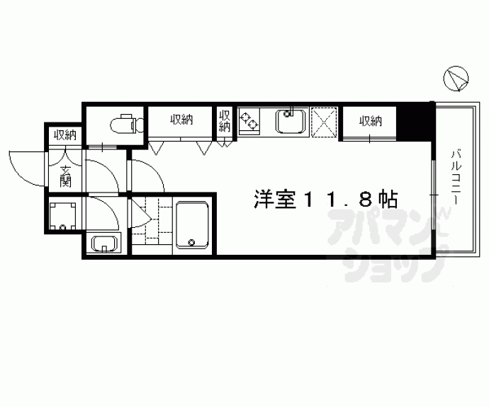 【Ｇｒａｎｄ　Ｅ’ｔｅｒｎａ京都】間取