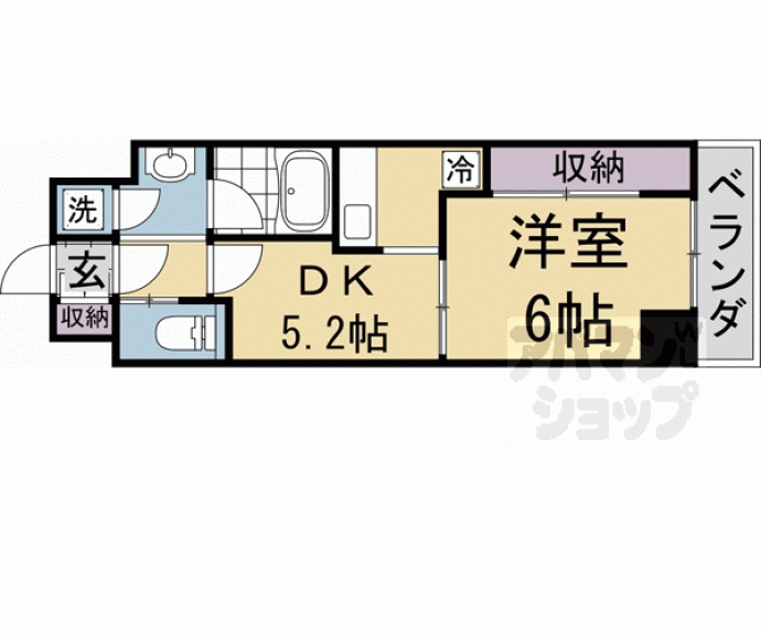 【Ｇｒａｎｄ　Ｅ’ｔｅｒｎａ京都】間取