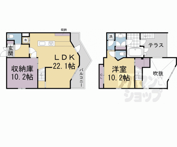 【Ｇｒａｎｄ　Ｅ’ｔｅｒｎａ京都】間取