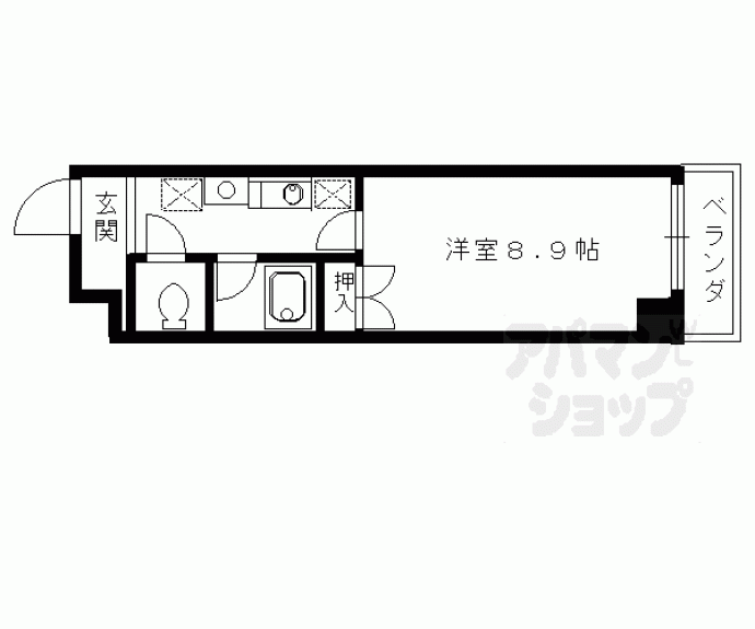 【烏丸五条 悠】間取