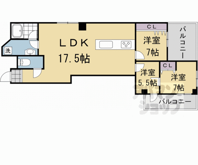 【シャトーラアンジュ】間取