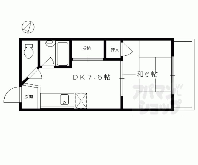 【第一嶋本マンション】間取