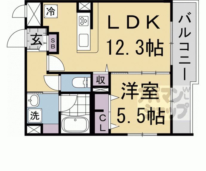 【グランドール京都】間取