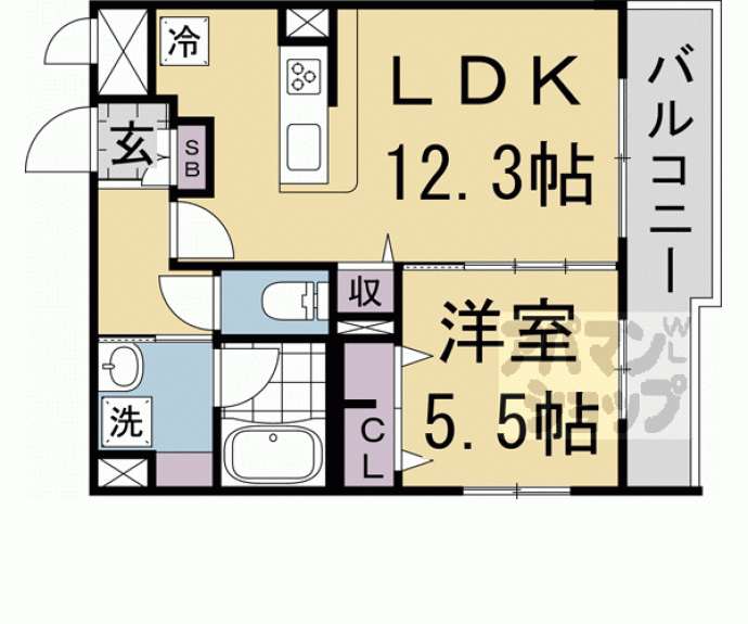 【グランドール京都】間取