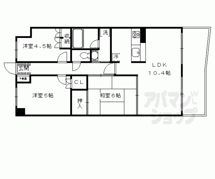 【ディオフェルティ淀リヴィエール】間取