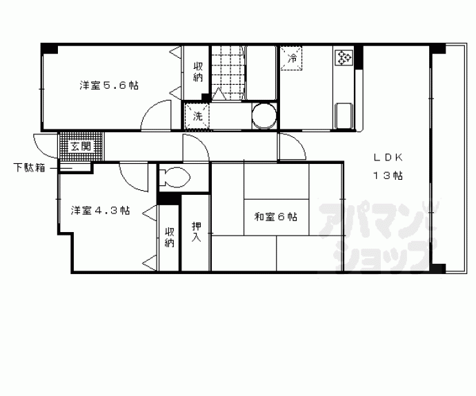 【ソブレ京都・伏見】間取