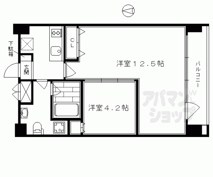 【プレサンスＮＥＯ京都烏丸】間取