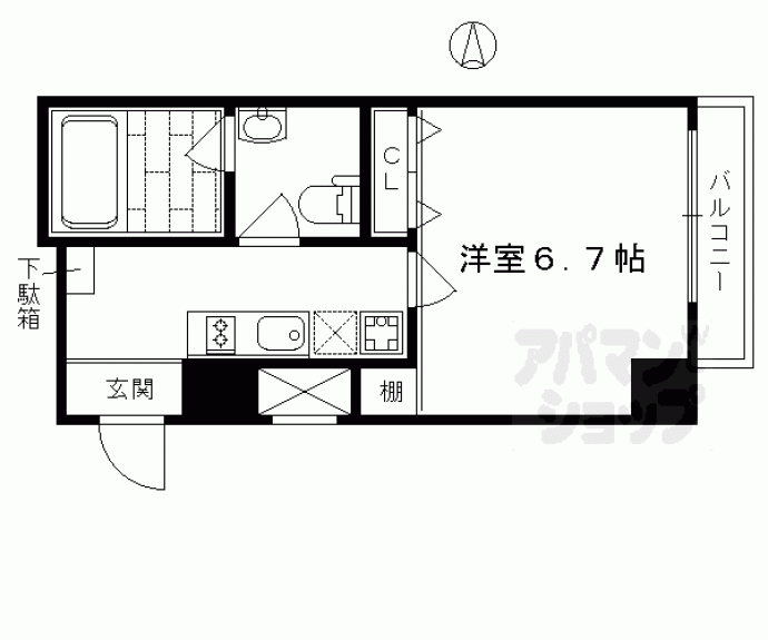 【プレサンスNEO京都烏丸】間取