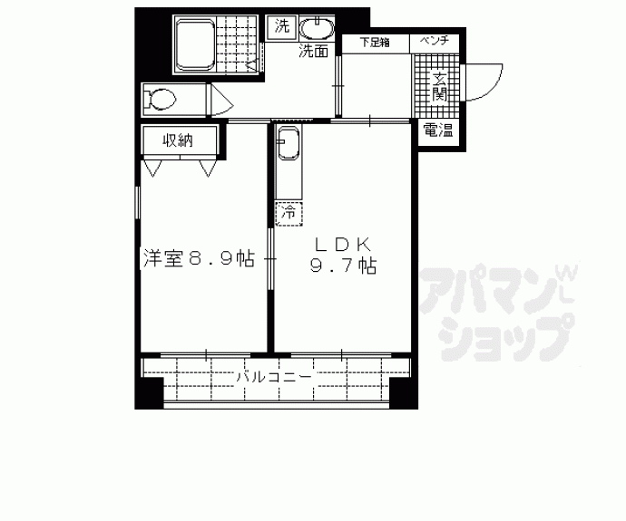 【ルミノーサ三条小川】間取