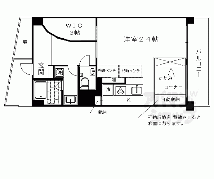 【京都ロジュマン島町Ａ棟】間取