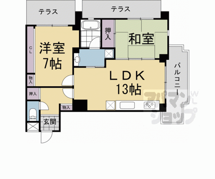 【ハウス・エバー・グリーン】間取