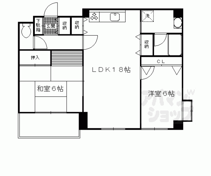 【ハウス・エバー・グリーン】間取