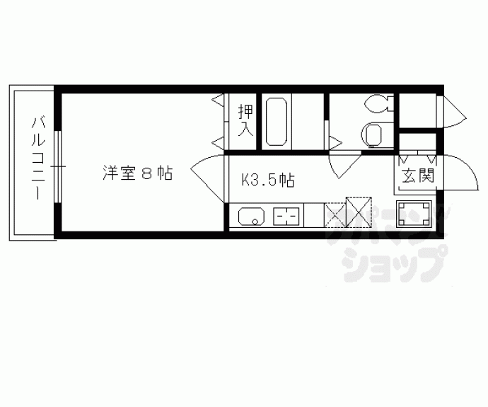 【コンフォート深草】間取