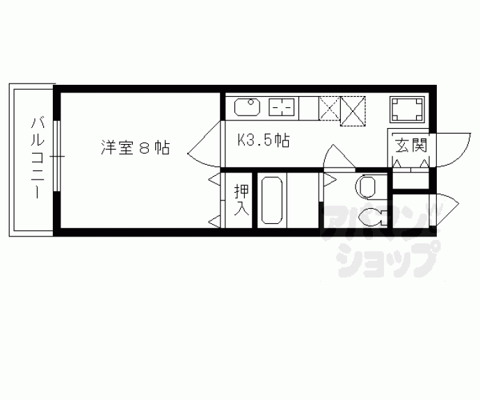 【コンフォート深草】間取
