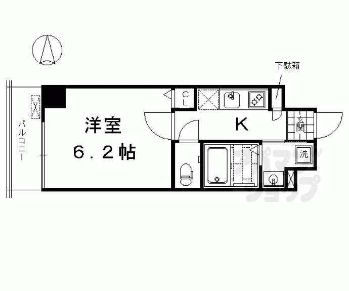 【アスヴェル京都西七条】間取