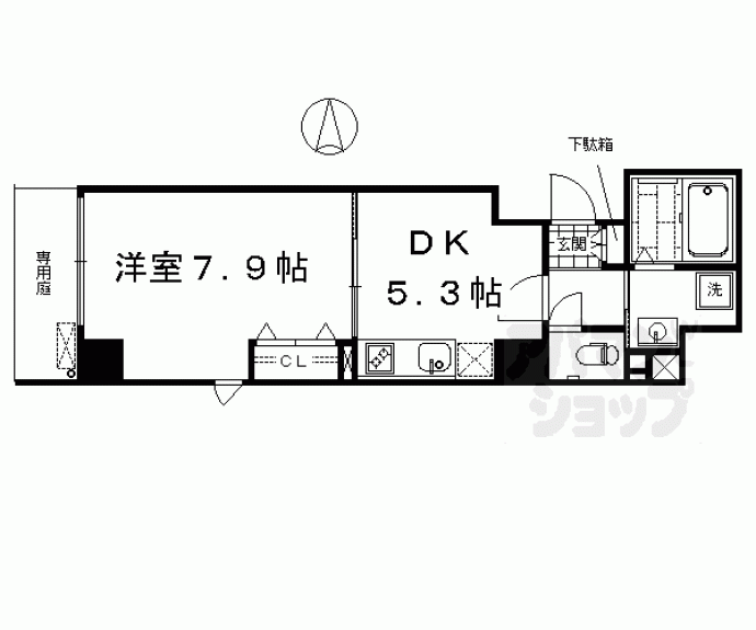 【アスヴェル京都西七条】間取