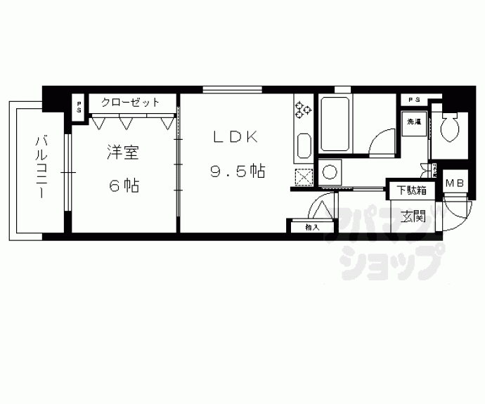 【リーガル京都東本願寺前】間取