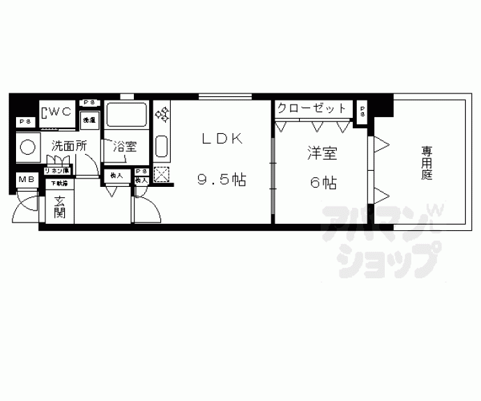 【リーガル京都東本願寺前】間取
