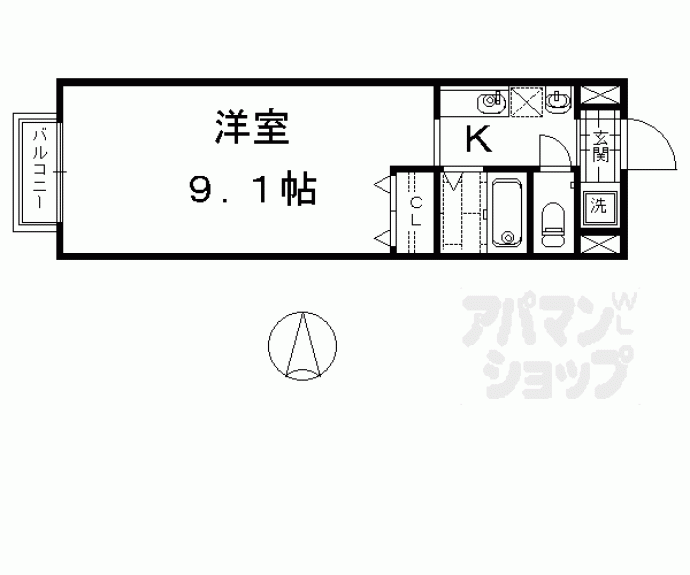 【Calme五条】間取