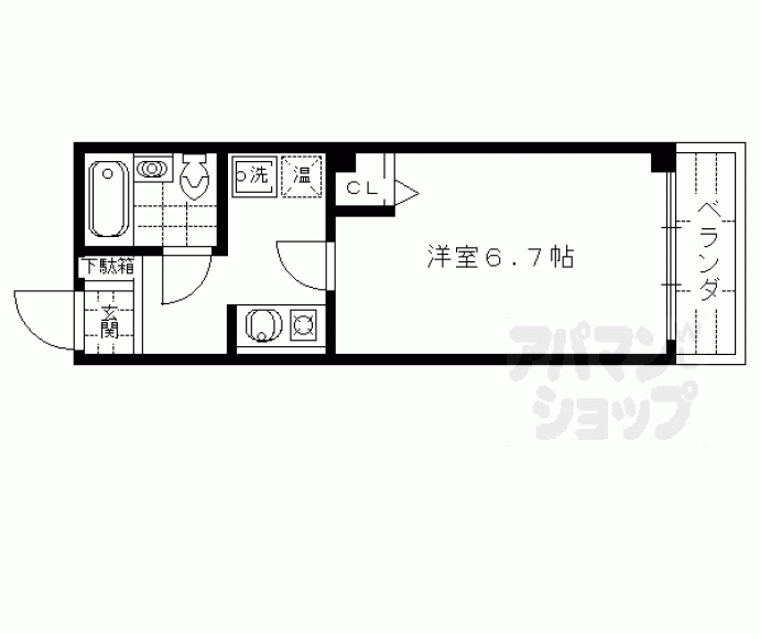 【コーポラス竹内】間取