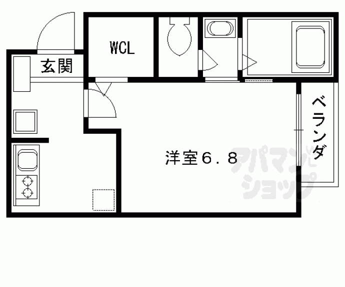 【ラメール五条】間取
