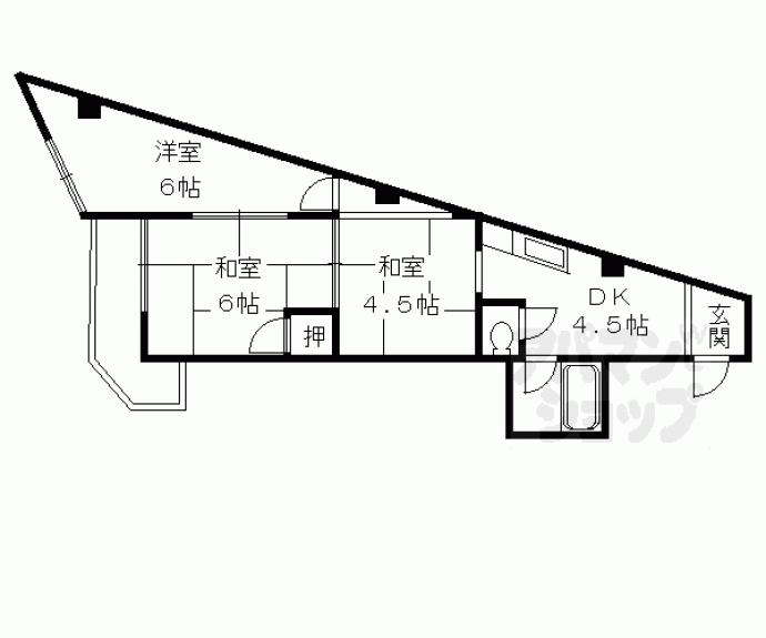 【本町マンション】間取