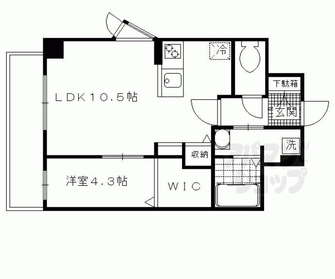 【ソレイユ深草】間取