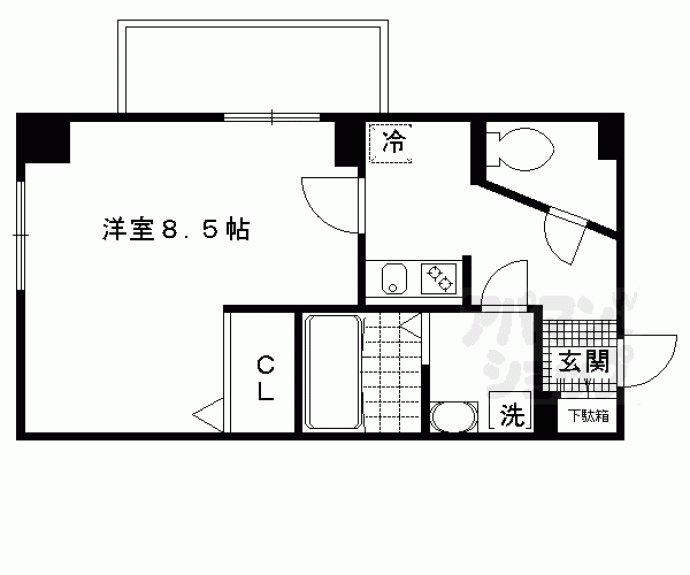 【ソレイユ深草】間取