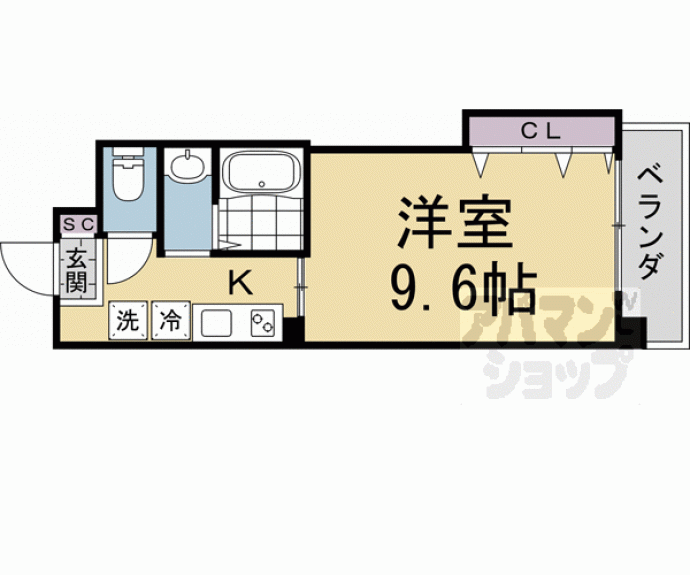 【クイーンズコート久津川】間取