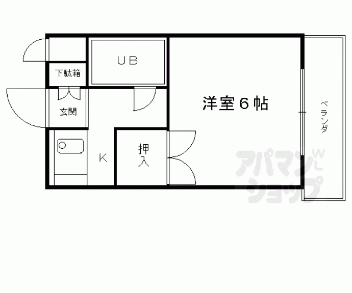 【カーサ桃山】間取