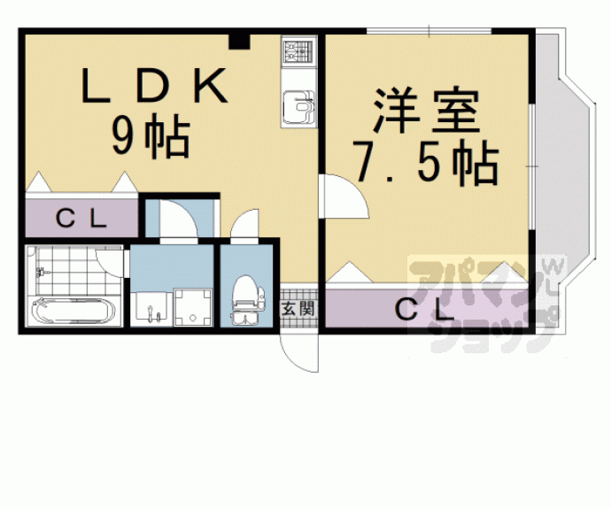 【ダイヤ河原町】間取